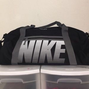 Black Nike duffle bag!